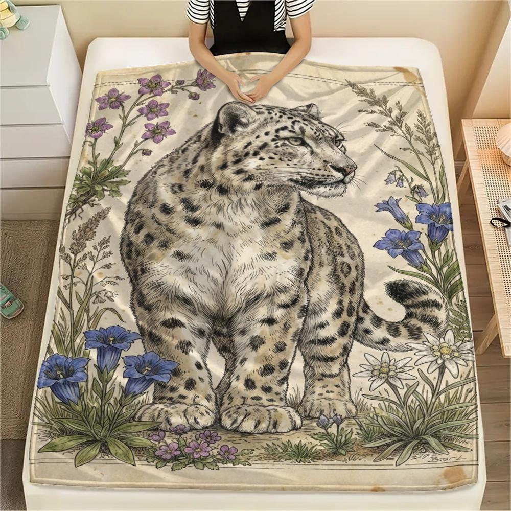 Snow Leopard Animal Print Flannel Blanket, High quality Comfortable for All Seasons, Home Decor, Warmth and Comfort, Perfect for Christmas Gifts108 80cm x 120cm
Snow Leopard Animal Print Flannel Blanket, High quality Comfortable for All Seasons, Home Decor, Warmth and Comfort, Perfect for Christmas Gifts108 80cm x 120cm