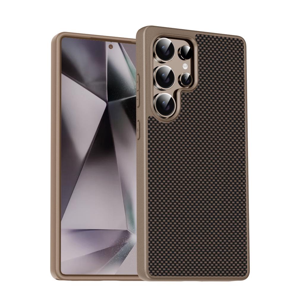 S26Ultra Carbon Fiber Matte Anti-Fingerprint Drop-Proof Phone Case 2025 High-End Business Style S25+ пустынный/золотой
S26Ultra Carbon Fiber Matte Anti-Fingerprint Drop-Proof Phone Case 2025 High-End Business Style S25+ пустынный/золотой