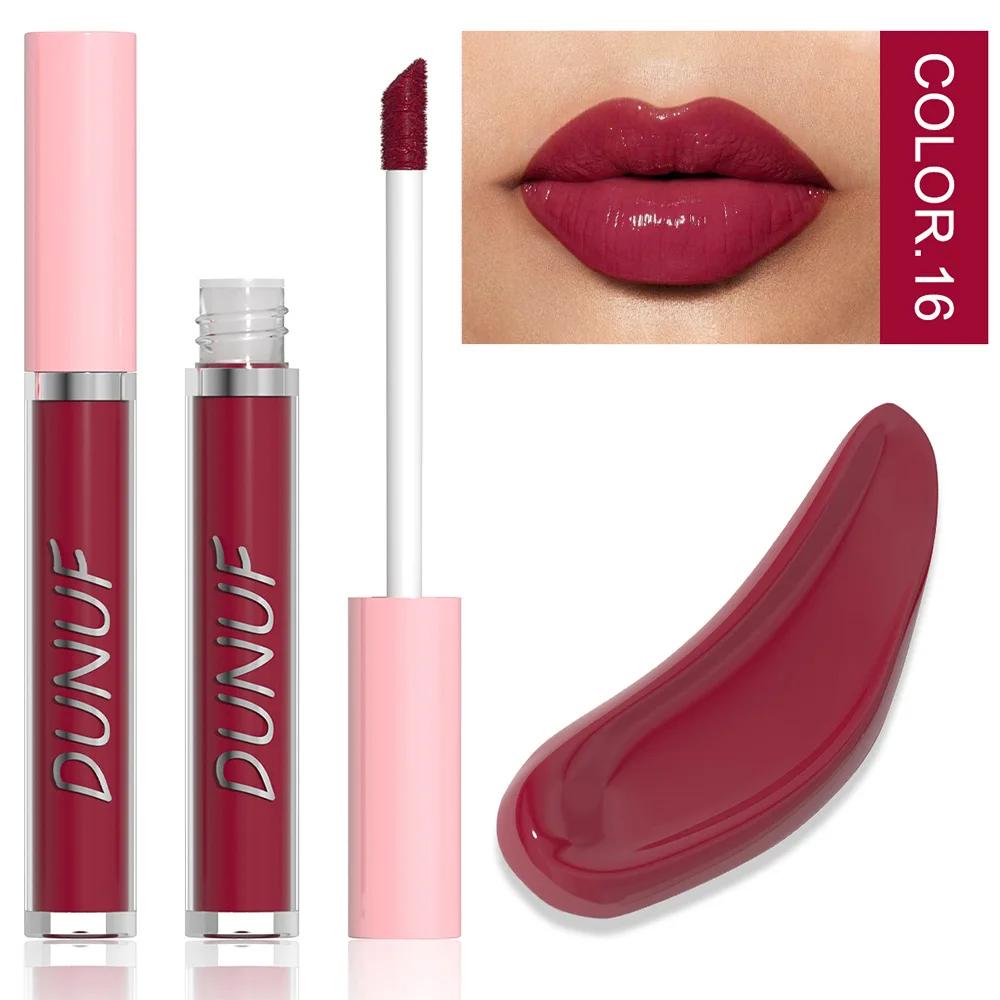 DUNUF Water Light Lip Glaze Mirror Glass Nude Pink Brown 16 Colors Highly Pigmented Lip Gloss Hydrating Sexy Red Lipstick Makeup
DUNUF Water Light Lip Glaze Mirror Glass Nude Pink Brown 16 Colors Highly Pigmented Lip Gloss Hydrating Sexy Red Lipstick Makeup