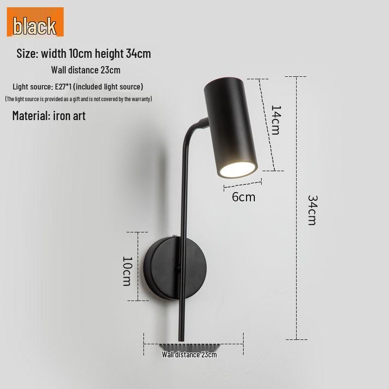 Nordic Postmodern Minimalist Rotatable Wall Lamp with Switch for Living Room or Bedroom.
Nordic Postmodern Minimalist Rotatable Wall Lamp with Switch for Living Room or Bedroom.