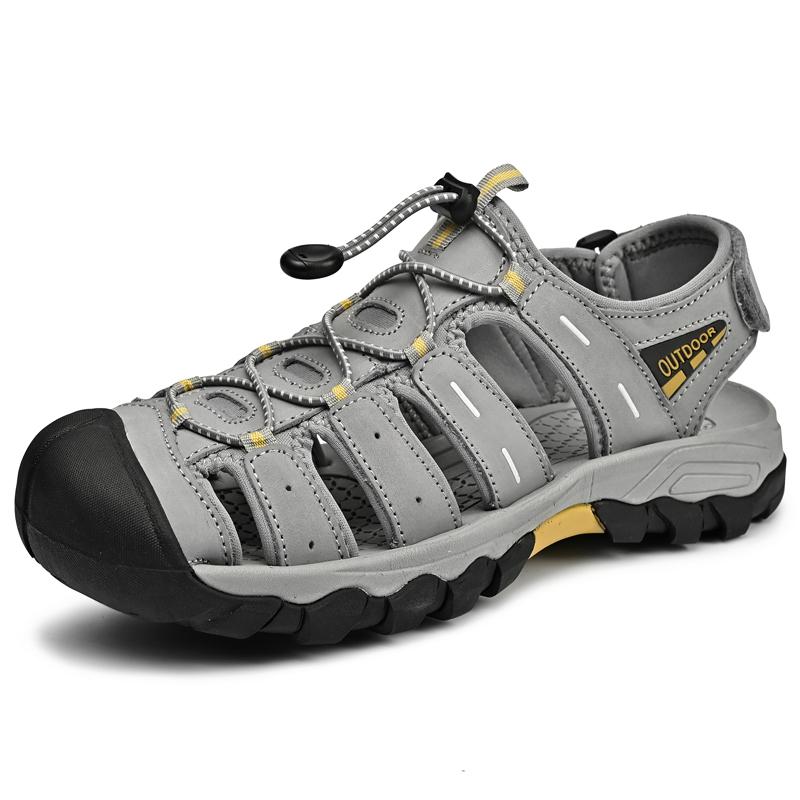 Comfortable Men s Leather Sandals Outdoor Summer Walking Shoes Non Slip Beach Shoes Sandaly Flip Flops Male Wading Aqua Footwear 46 світло-сірого кольору
Comfortable Men s Leather Sandals Outdoor Summer Walking Shoes Non Slip Beach Shoes Sandaly Flip Flops Male Wading Aqua Footwear 46 світло-сірого кольору