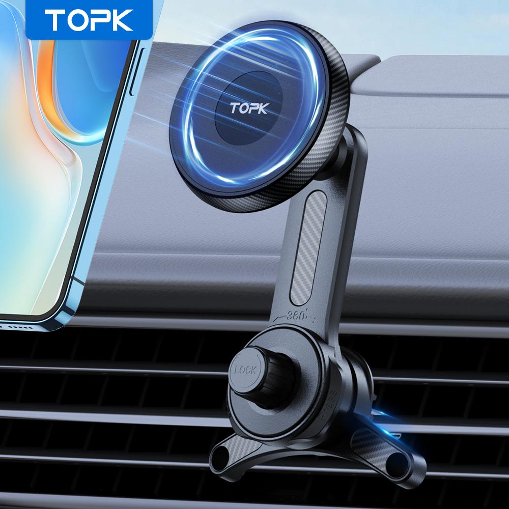 TOPK Fits MagSafe Car Phone Holder, Strong Magnetic Phone Holder for iPhone 15, Vent Car Mount Holder Car Accessories for iPhone For Air Vent
TOPK Fits MagSafe Car Phone Holder, Strong Magnetic Phone Holder for iPhone 15, Vent Car Mount Holder Car Accessories for iPhone For Air Vent