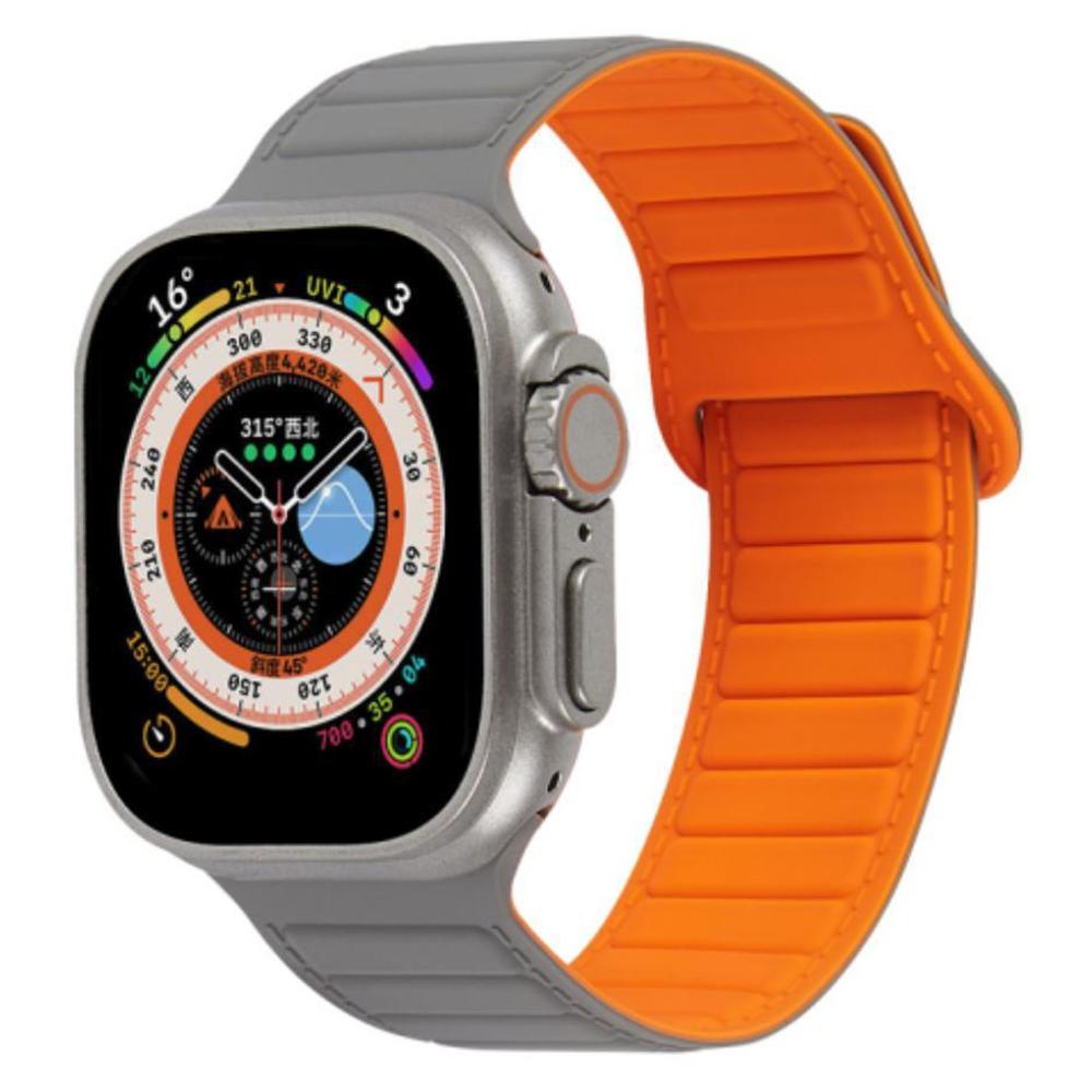 For Apple Watch Series 10 46mm/Ultra 2 Ultra 49mm/Series 9 8 7 45mm/6 5 4 SE (2023) SE (2022) SE 44mm/3 2 1 42mm Band Color Match Magnetic Watch Strap Black/Wine Red
For Apple Watch Series 10 46mm/Ultra 2 Ultra 49mm/Series 9 8 7 45mm/6 5 4 SE (2023) SE (2022) SE 44mm/3 2 1 42mm Band Color Match Magnetic Watch Strap Black/Wine Red