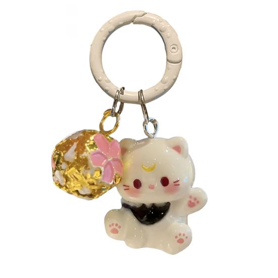 Keychain Pendant Three-dimensional Cat Bell Sound Keyring Keys Bags Phone Lanyard Versatile Hanging Ornament белый
Keychain Pendant Three-dimensional Cat Bell Sound Keyring Keys Bags Phone Lanyard Versatile Hanging Ornament белый