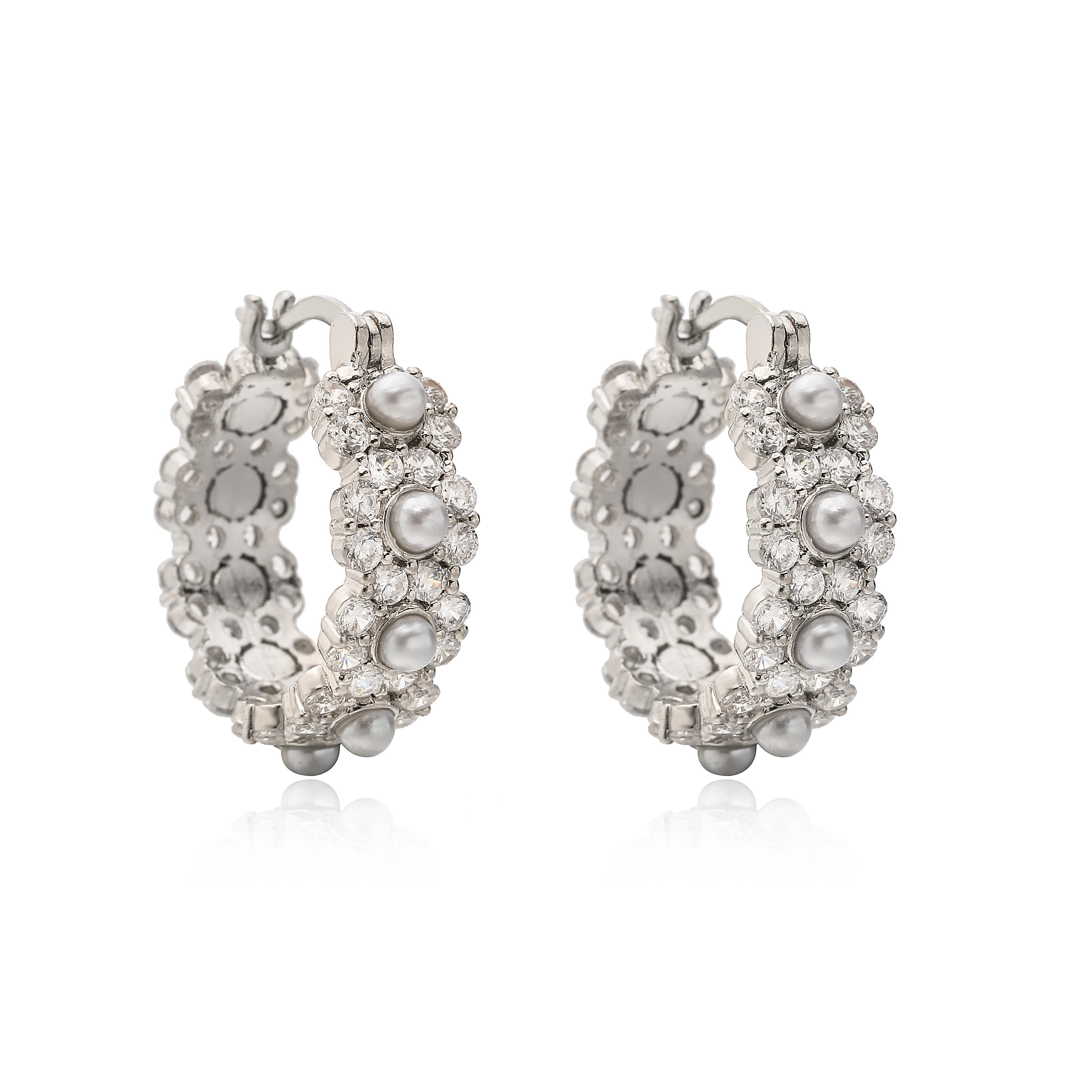 HECHENG, Summer Accessories Sweet and Fresh Pearl Zircon Earrings Women s Birthday Party Gift Metal Copper Zircon 1 Pair Other
HECHENG, Summer Accessories Sweet and Fresh Pearl Zircon Earrings Women s Birthday Party Gift Metal Copper Zircon 1 Pair Other