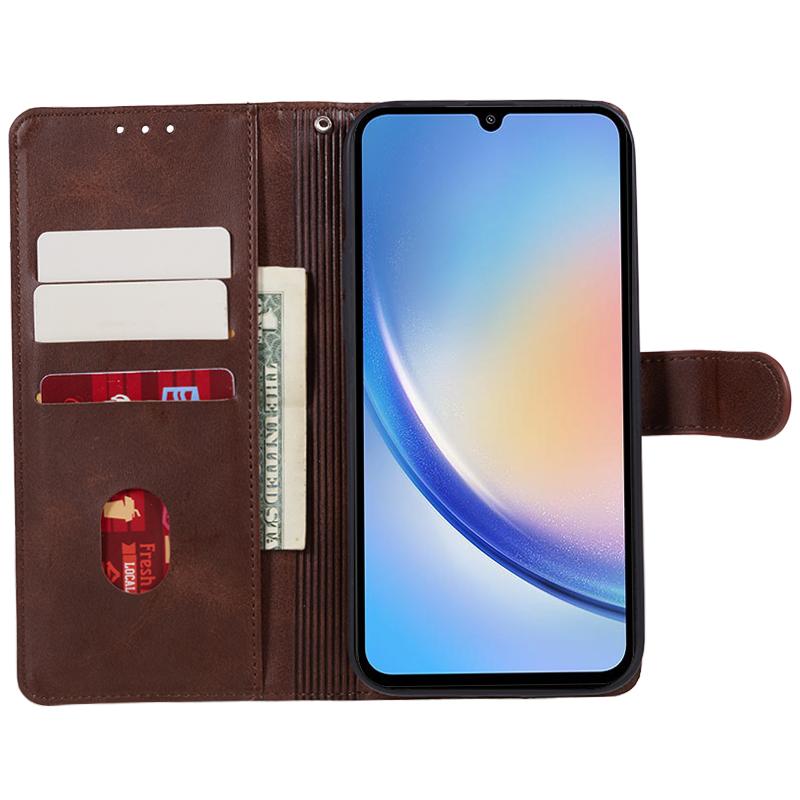 For Samsung Galaxy S24 FE Case Flip Folio Leather Cell Phone Cover with Credit Card Holder Brown
For Samsung Galaxy S24 FE Case Flip Folio Leather Cell Phone Cover with Credit Card Holder Brown