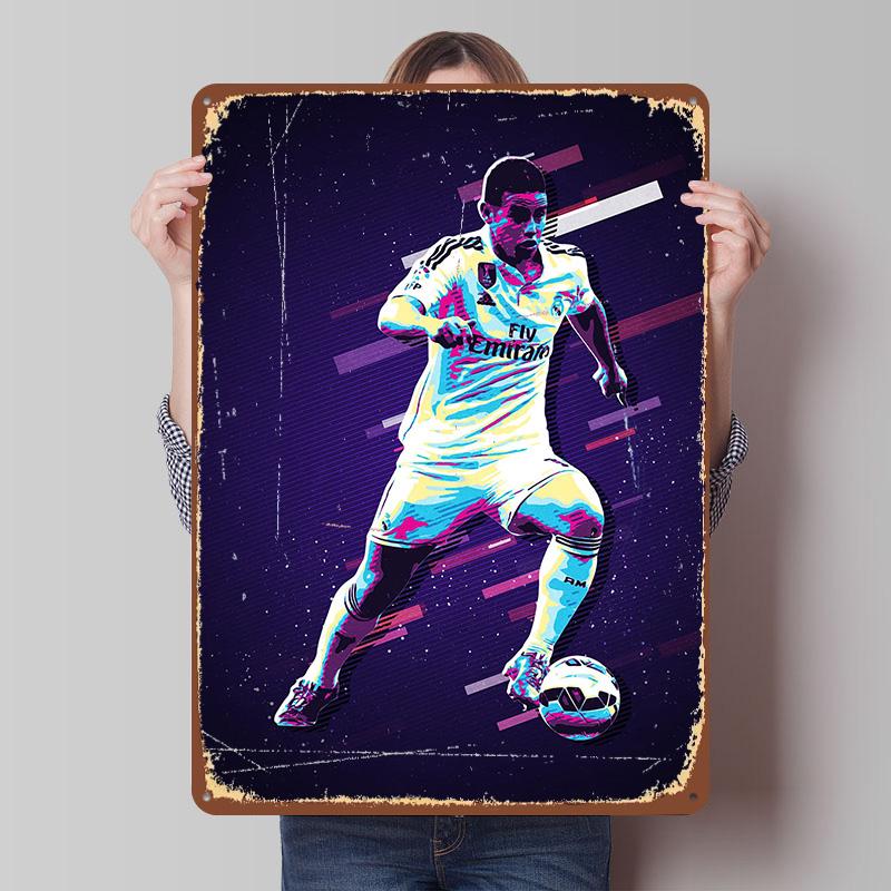 James Rodriguez Football Tinplate Poster Customized Wall Art Vintage Metal Signs Retro Tin Plaque for Room Decoration Coffee Bar 7.9x11.8In(20x30cm)
James Rodriguez Football Tinplate Poster Customized Wall Art Vintage Metal Signs Retro Tin Plaque for Room Decoration Coffee Bar 7.9x11.8In(20x30cm)