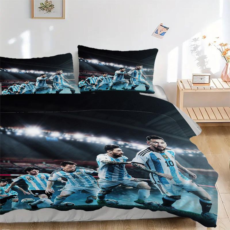 Argentina National Team Soccer Players in Action Bedding Set Comforter Cover Gift for Bedroom,Includes 1 Cover and 2 Pillowcases, No InsertB437 135x200cm
Argentina National Team Soccer Players in Action Bedding Set Comforter Cover Gift for Bedroom,Includes 1 Cover and 2 Pillowcases, No InsertB437 135x200cm