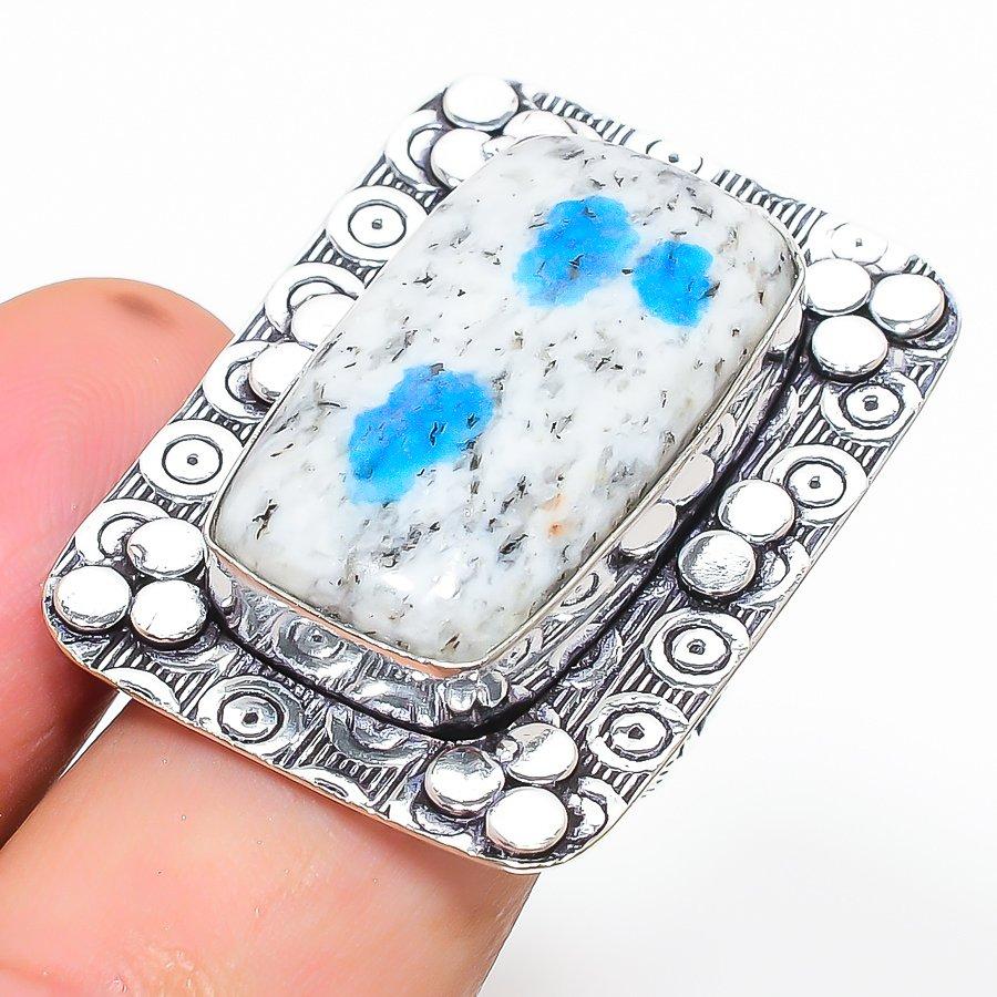 Natural K2 Blue Azurite Gemstone 925 Sterling Silver Gift Ring Size 7 p6C00 
Natural K2 Blue Azurite Gemstone 925 Sterling Silver Gift Ring Size 7 p6C00