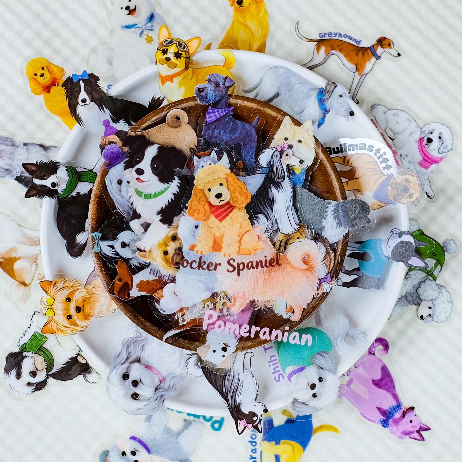 New 56 Cute Dog Pet Sticker Set, A Variety Of Pet Dog Dog Illustration Hand Account Decoration Cute Material Stickers
New 56 Cute Dog Pet Sticker Set, A Variety Of Pet Dog Dog Illustration Hand Account Decoration Cute Material Stickers