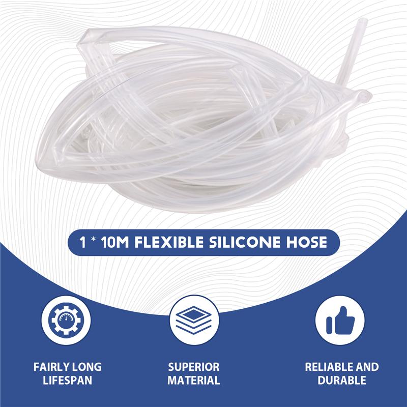 A72U 10M Flexible Silicone Tubing Temperature Resistance Transparent Soft Silicone Aquarium Pump Faucet Hose ID 8Mm X OD 10Mm прозорий
A72U 10M Flexible Silicone Tubing Temperature Resistance Transparent Soft Silicone Aquarium Pump Faucet Hose ID 8Mm X OD 10Mm прозорий