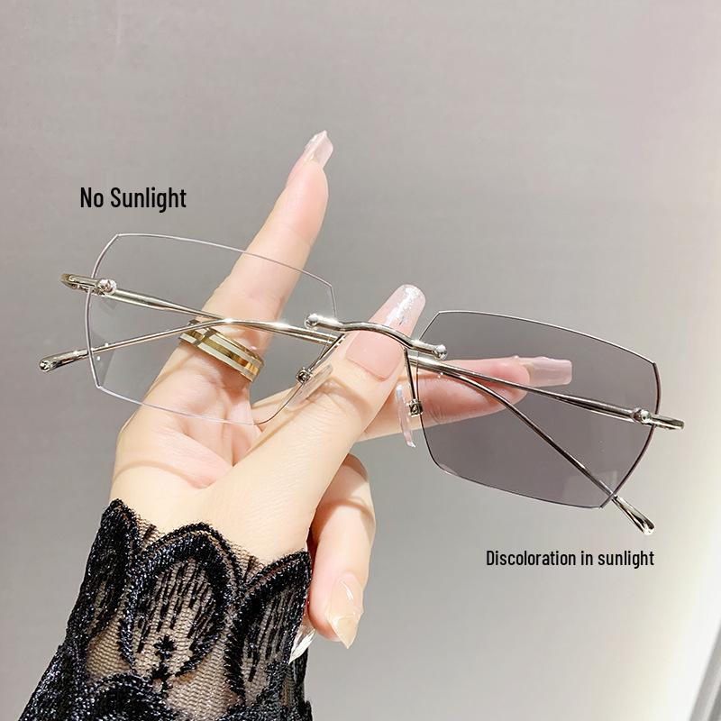 Безрамні фотохромні окуляри для короткозорості зі зміною кольору та захистом від синього світла для чоловіків та жінок
Безрамні фотохромні окуляри для короткозорості зі зміною кольору та захистом від синього світла для чоловіків та жінок