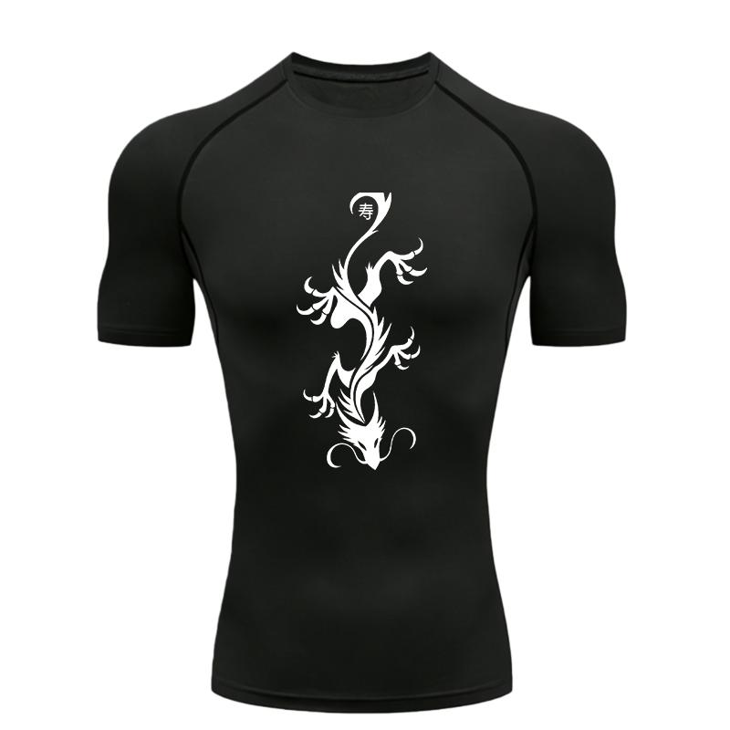 Men s Sports T-shirt Dragon Pattern Training Fitness Compression Quick Dry Short Sleeve Athletic Tees Workout T-Shirt S
Men s Sports T-shirt Dragon Pattern Training Fitness Compression Quick Dry Short Sleeve Athletic Tees Workout T-Shirt S
