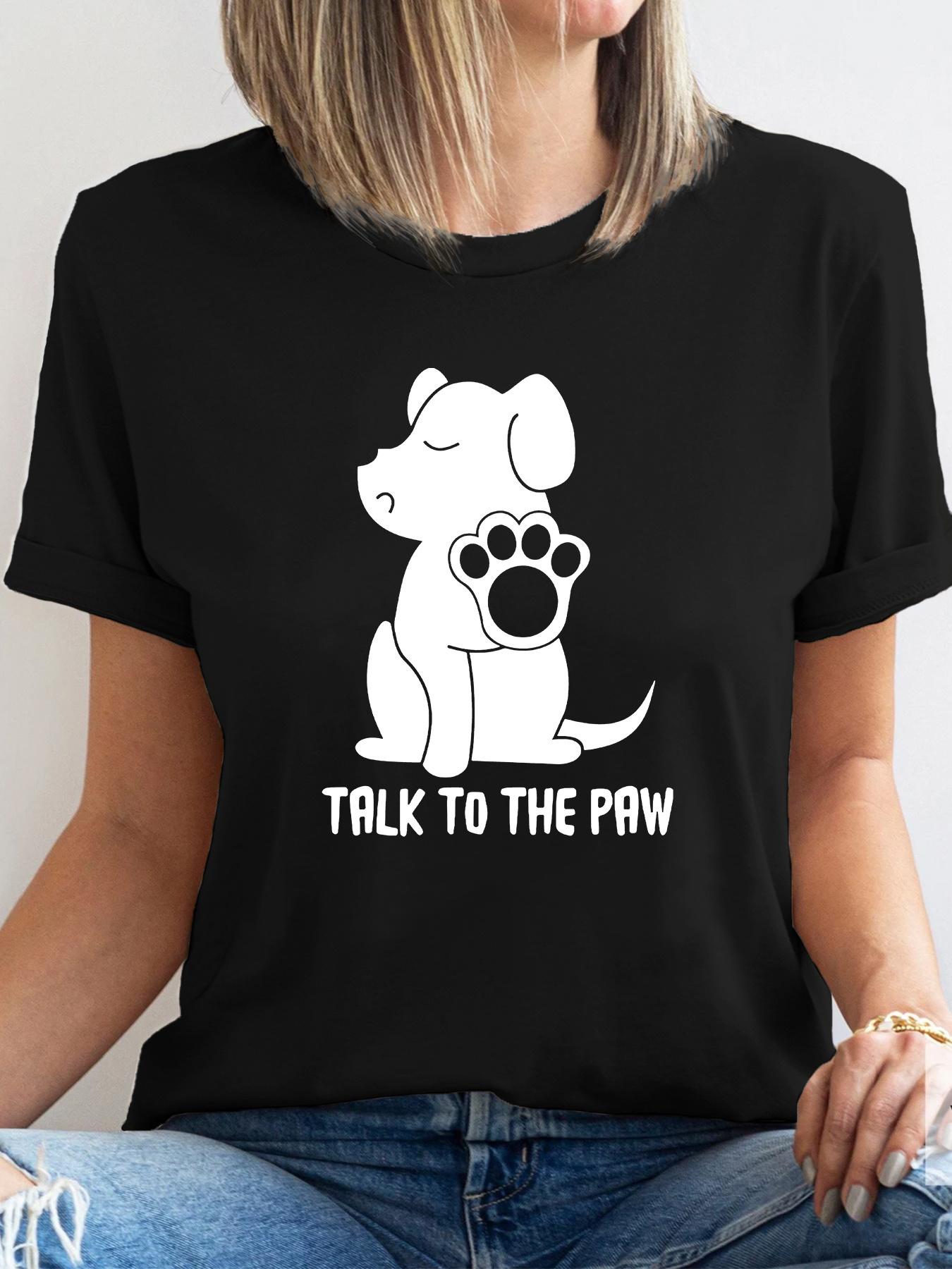 2026 Casual Crew Neck TShirt Short Sleeve Regular Fit with Dog and Talk To The Paw Graphic Print for Summer Women Clothing 3XL
2026 Casual Crew Neck TShirt Short Sleeve Regular Fit with Dog and Talk To The Paw Graphic Print for Summer Women Clothing 3XL