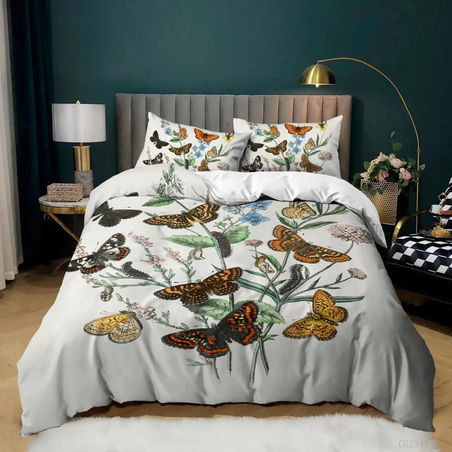 Vintage Floral Soft Duvet Cover Set Quen/King/Ful/Twin Buterfly Warm Comforter Cover featuring Ziper Boho Flower Beding Set for Young Girls Ten 100*200cm Single
Vintage Floral Soft Duvet Cover Set Quen/King/Ful/Twin Buterfly Warm Comforter Cover featuring Ziper Boho Flower Beding Set for Young Girls Ten 100*200cm Single