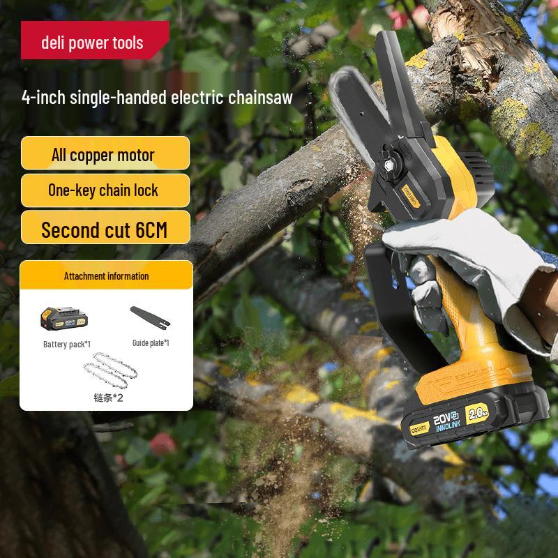 Deli 20V Cordless Electric Chainsaw CN plug (adapter included)
Deli 20V Cordless Electric Chainsaw CN plug (adapter included)