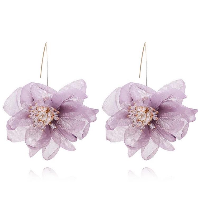 2025 Mesh Crystal Flower Lace Earrings - Korean Simple Style Ear Hooks for Women B Pink
2025 Mesh Crystal Flower Lace Earrings - Korean Simple Style Ear Hooks for Women B Pink