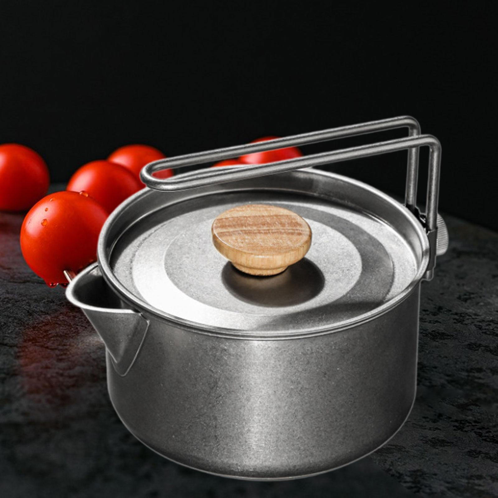 Camping Tea Kettle Large Capacity 1.2L Multipurpose Stainless Steel Teapot
Camping Tea Kettle Large Capacity 1.2L Multipurpose Stainless Steel Teapot