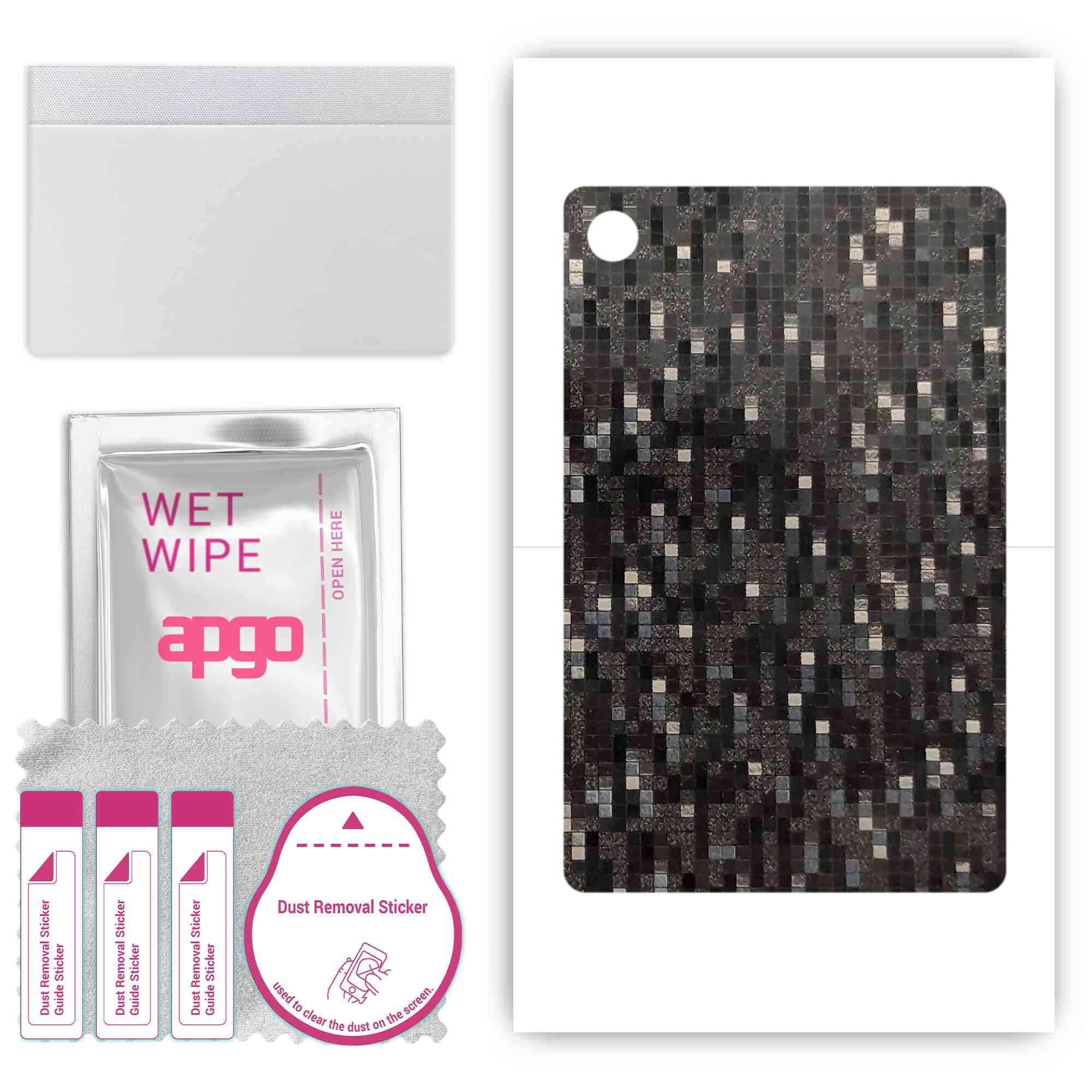 apgo Protective Skin Sticker for the back compatible with TCL Tab 10 FHD 4G, Wrap Film, Foil, Vinyl - Pattern Carbon Black Pixel
apgo Protective Skin Sticker for the back compatible with TCL Tab 10 FHD 4G, Wrap Film, Foil, Vinyl - Pattern Carbon Black Pixel