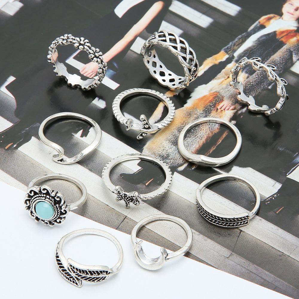 Мода Женщины Богемный Резной Уникальный Набор Колец на Фаланги 11 в 1 one size
Мода Женщины Богемный Резной Уникальный Набор Колец на Фаланги 11 в 1 one size