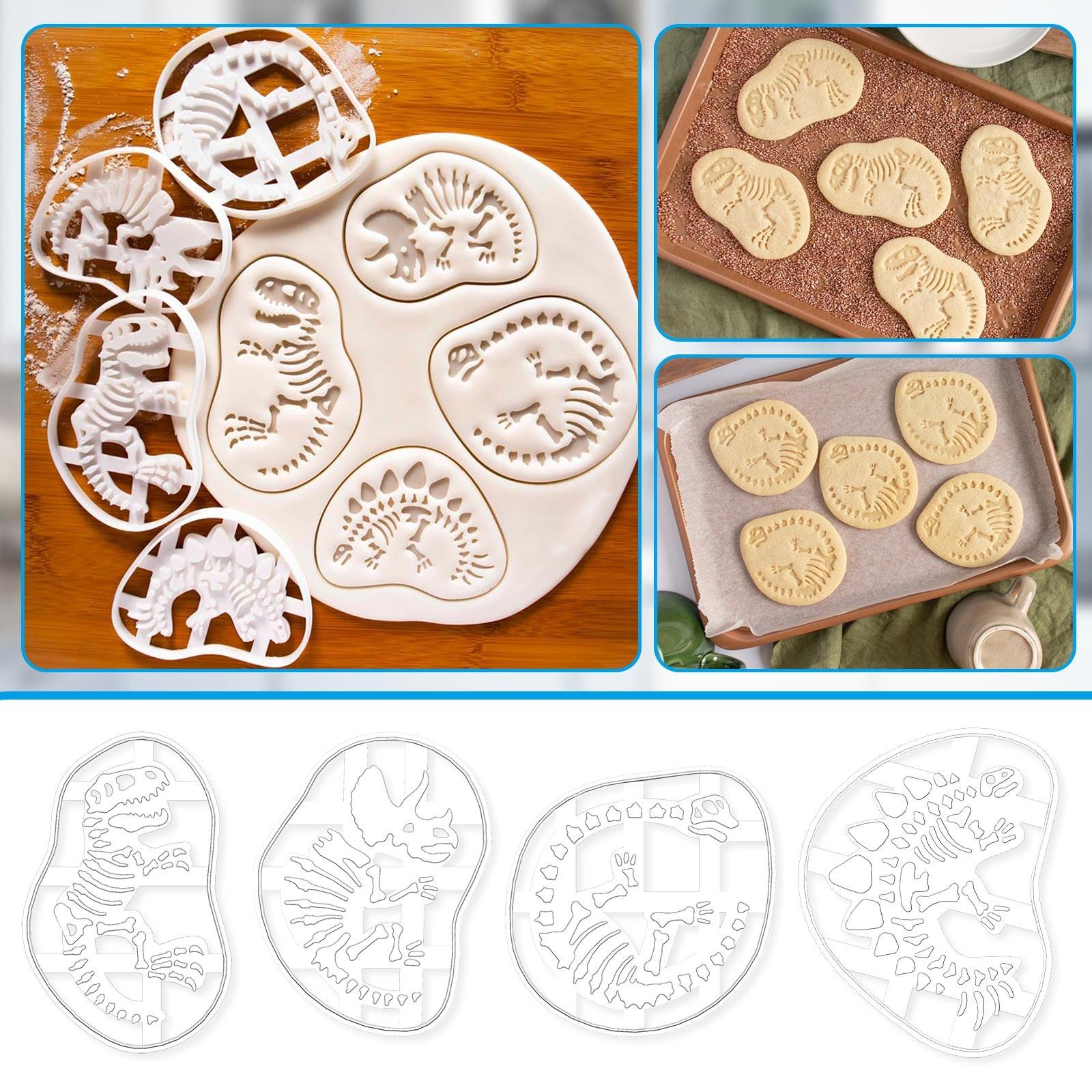 Sagit пластиковая точилка для печенья в форме динозавра, белый инструмент для выпечки