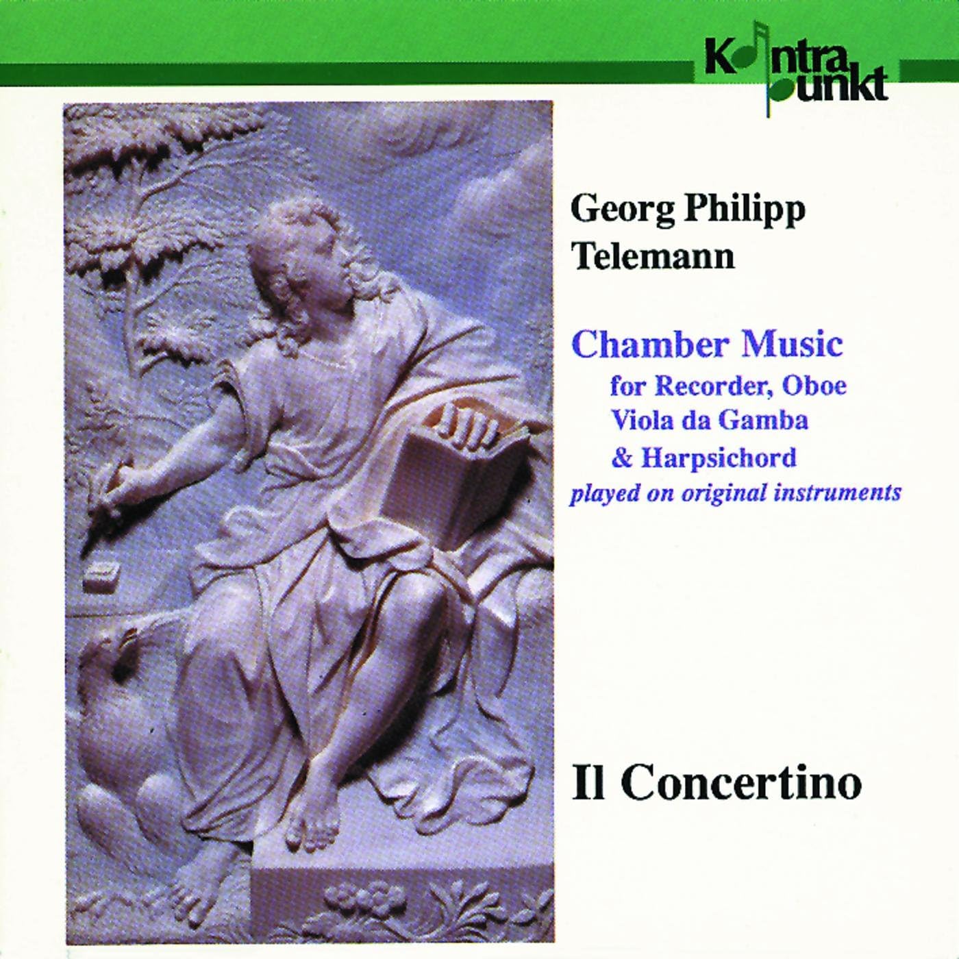 CD TELEMANN; IL CONCERTINO - Telemann: Chamber Music Collection KONTRAPUNKT3204 Denmark Classical Used
CD TELEMANN; IL CONCERTINO - Telemann: Chamber Music Collection KONTRAPUNKT3204 Denmark Classical Used