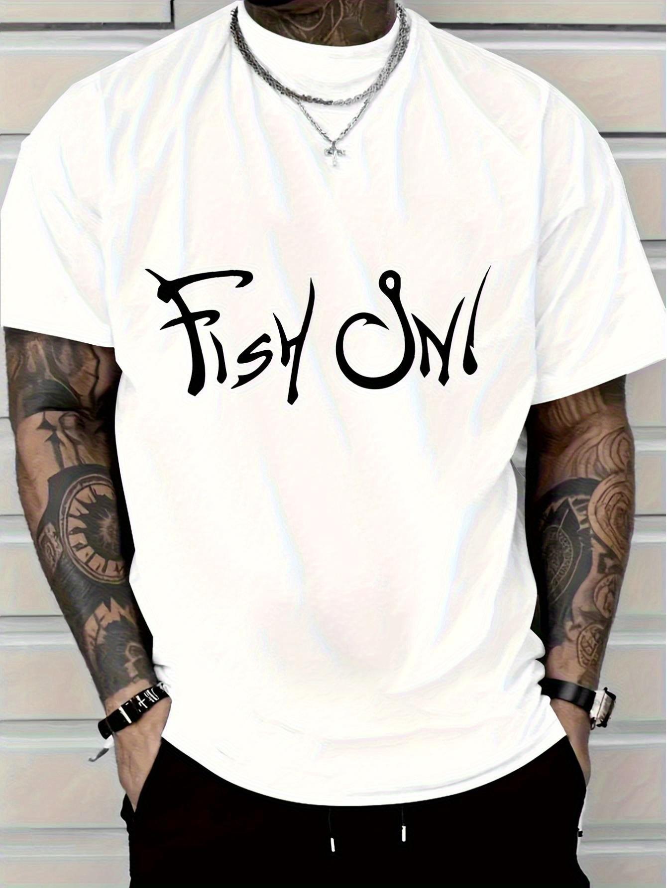 2025 New Casual Cotton T-shirt - Fish On! Graphic Print Street Style S
2025 New Casual Cotton T-shirt - Fish On! Graphic Print Street Style S