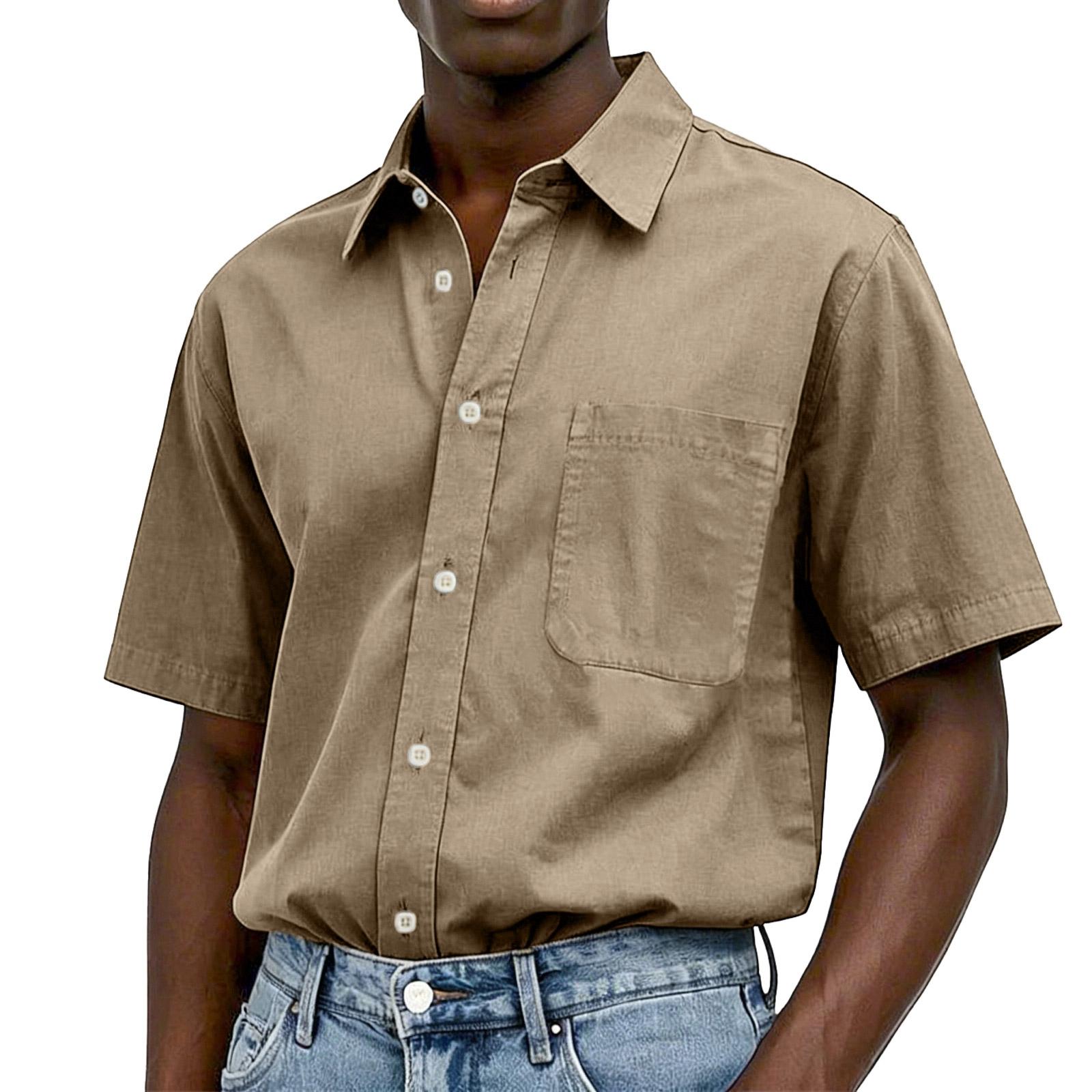 Men s Casual Pocket Shirt, Washed Cotton, Button-up, Men s Short-sleeved Shirt XXXL хакі
Men s Casual Pocket Shirt, Washed Cotton, Button-up, Men s Short-sleeved Shirt XXXL хакі