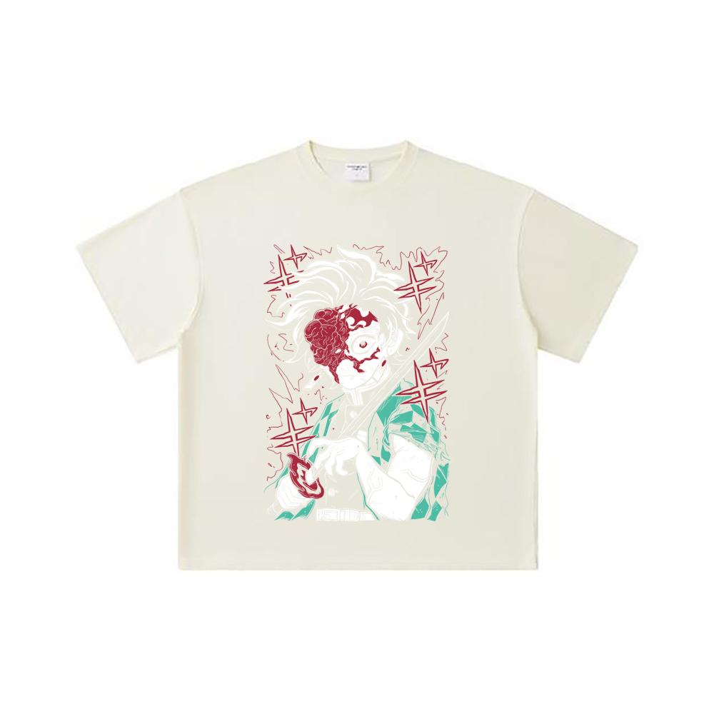 260 GSM Double Yarn 32 Count 100% Cotton Demon Slayer V42 Demon Tanjiro Print Unisex Heavy Cotton T Shirt S абрикосовый
260 GSM Double Yarn 32 Count 100% Cotton Demon Slayer V42 Demon Tanjiro Print Unisex Heavy Cotton T Shirt S абрикосовый