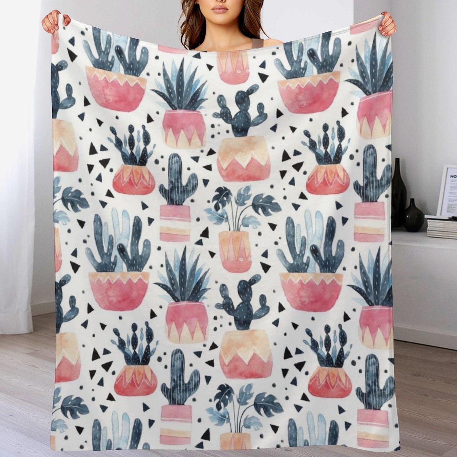 Cactus Monstera Throw Blanket Warm Comfortable Blanket Gift for Parents Friends 102x76cm(40x30in)
Cactus Monstera Throw Blanket Warm Comfortable Blanket Gift for Parents Friends 102x76cm(40x30in)
