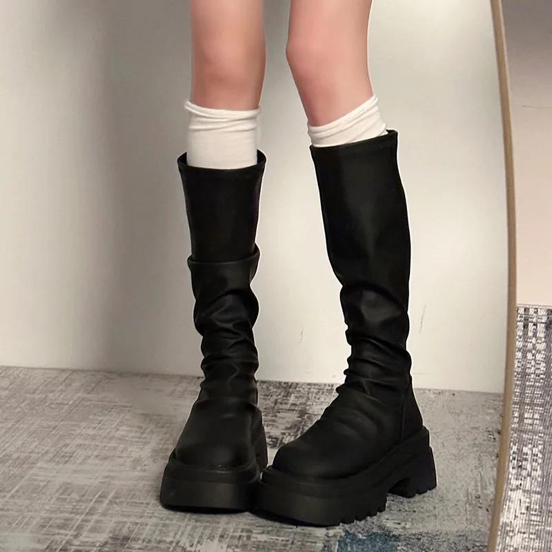 Chunky Women Knee High Boots Fashion Back Zippers Knight Long Boots Platform Heels Autumn Winter Ladies Shoes 35 чёрный
Chunky Women Knee High Boots Fashion Back Zippers Knight Long Boots Platform Heels Autumn Winter Ladies Shoes 35 чёрный