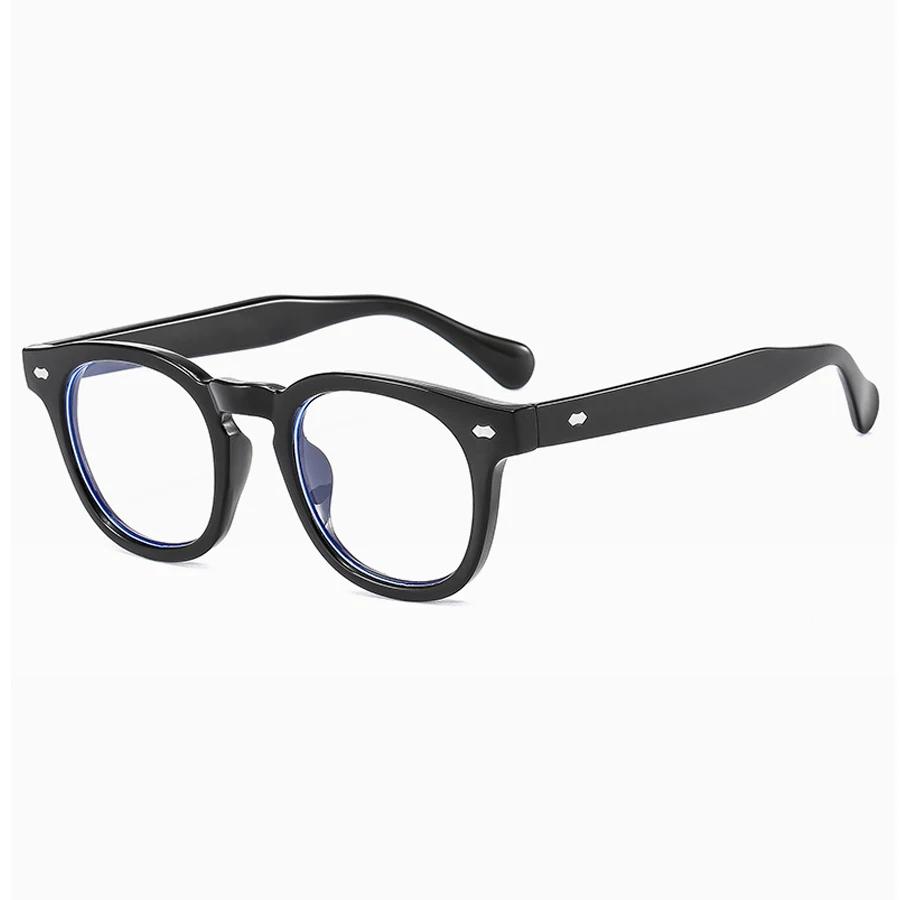 Rivet Design Anti Blue Light Spectacles Frame For Gentlemen Women Transparent Round Optical Eyeglass Computer Blue Blocking Eyewear
Rivet Design Anti Blue Light Spectacles Frame For Gentlemen Women Transparent Round Optical Eyeglass Computer Blue Blocking Eyewear
