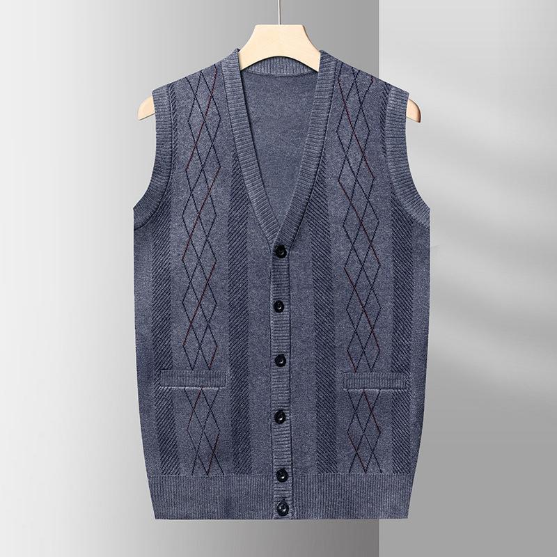 Middle-aged and Elderly Autumn and Winter Men s Vest Knit Sweater Dad Cardigan Vest Old Man Sweater Men s Grandfather Vest Jacket 4XL
Middle-aged and Elderly Autumn and Winter Men s Vest Knit Sweater Dad Cardigan Vest Old Man Sweater Men s Grandfather Vest Jacket 4XL