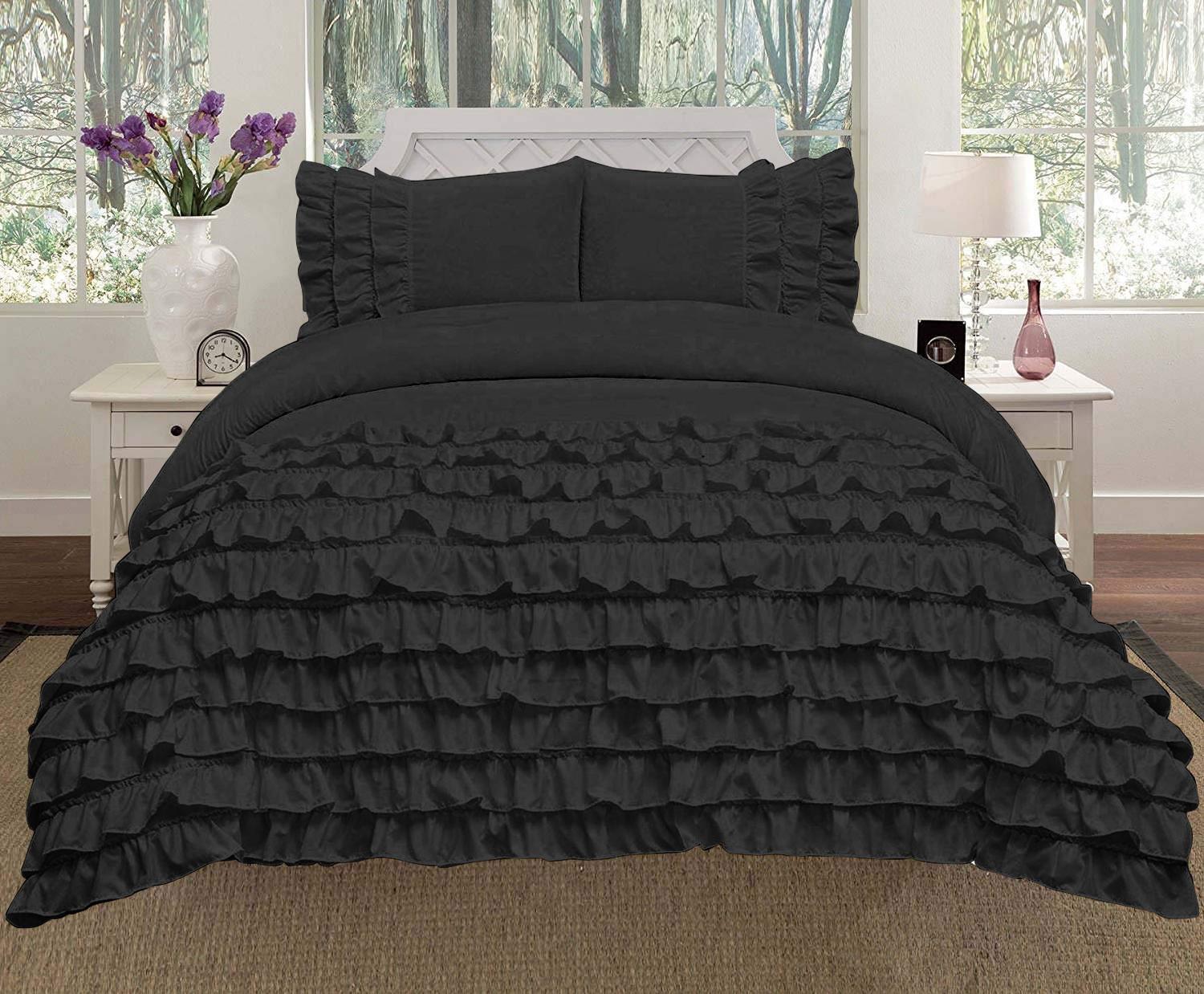 Luxora 3PC Egyptian Cotton 600TC Duvet Set with Asymmetric Half Ruffle Charm - Multi Sizes & Colors (1 Duvet Cover & 2 Pillow Shams) 140x200 CM + 50x75 CM фарби люмінесцентні рожевого кольору
Luxora 3PC Egyptian Cotton 600TC Duvet Set with Asymmetric Half Ruffle Charm - Multi Sizes & Colors (1 Duvet Cover & 2 Pillow Shams) 140x200 CM + 50x75 CM фарби люмінесцентні рожевого кольору
