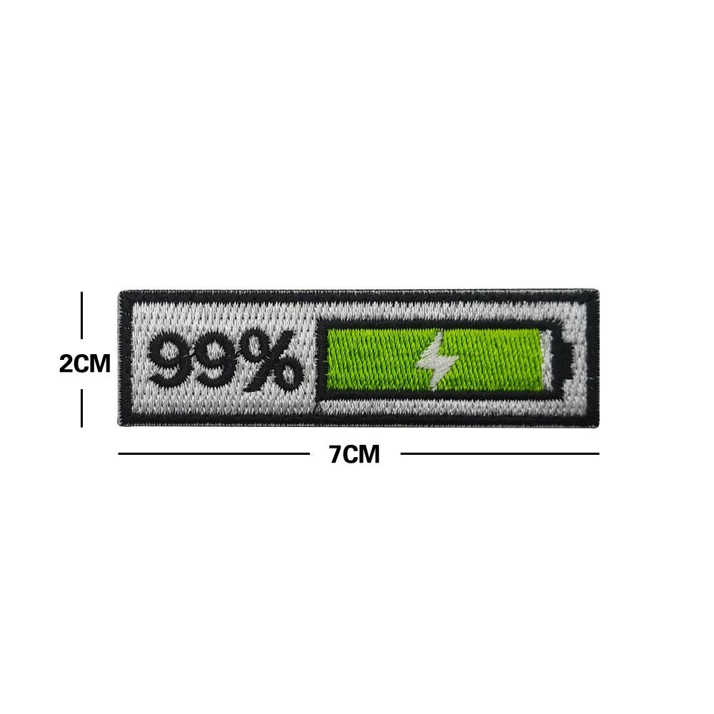 Sea Guest Tide Creative Velcro Patch: 99% Battery, 1% Morale Embroidered Cloth Patch for Men & Women
Sea Guest Tide Creative Velcro Patch: 99% Battery, 1% Morale Embroidered Cloth Patch for Men & Women