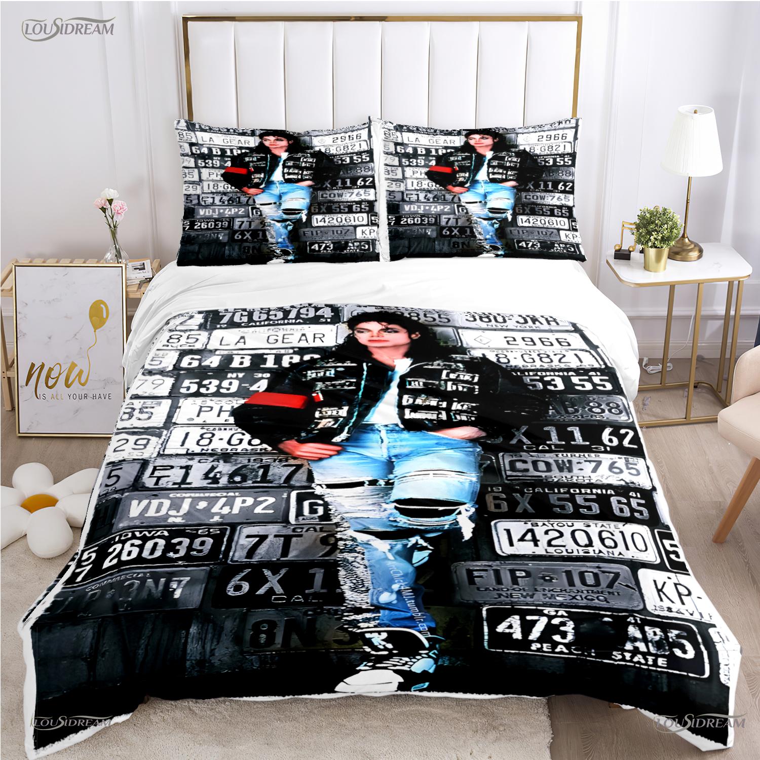 Casal Michael J-Jackson All Season Duvet Cover Comforter Bedding Set Soft Quilt Cover And Pillowcases Single/Double/Queen/King EU Single(135*200cm)3pcs
Casal Michael J-Jackson All Season Duvet Cover Comforter Bedding Set Soft Quilt Cover And Pillowcases Single/Double/Queen/King EU Single(135*200cm)3pcs