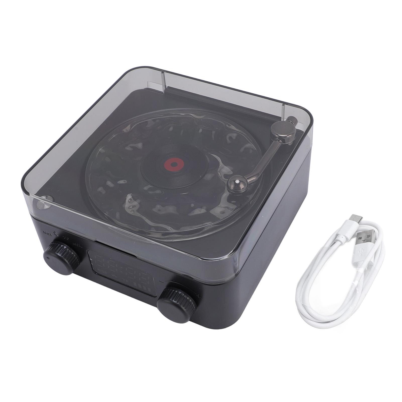 Stereo Speaker with Water Ripple Light and Time Display Retro Record Player BT Speaker for Bedroom чорний
Stereo Speaker with Water Ripple Light and Time Display Retro Record Player BT Speaker for Bedroom чорний