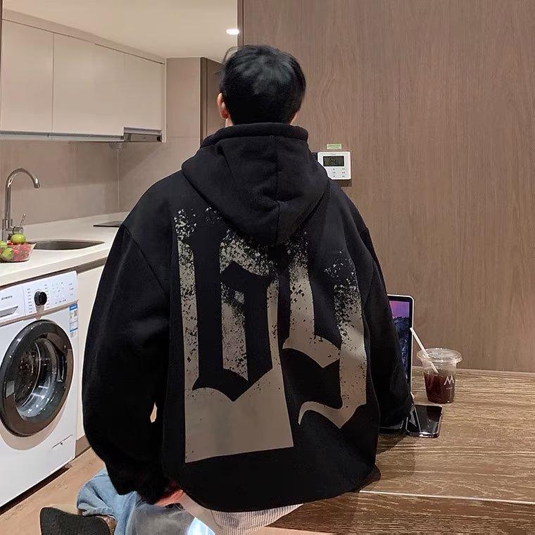 Свободная толстовка с капюшоном для пар осень/зима 2024 года с абстрактным американским буквенным принтом XXXL чёрный
Свободная толстовка с капюшоном для пар осень/зима 2024 года с абстрактным американским буквенным принтом XXXL чёрный