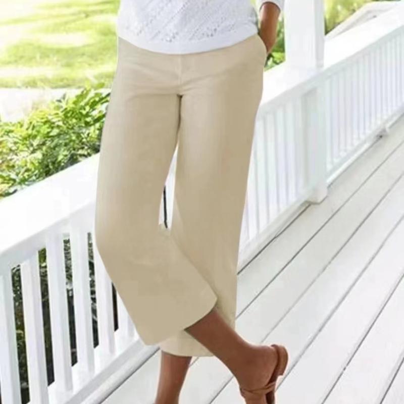 GMXIA Bamboo Cotton Linen Seven-quarter Trousers Elasticated Waist Casual Women s Trousers XXXL хакі
GMXIA Bamboo Cotton Linen Seven-quarter Trousers Elasticated Waist Casual Women s Trousers XXXL хакі