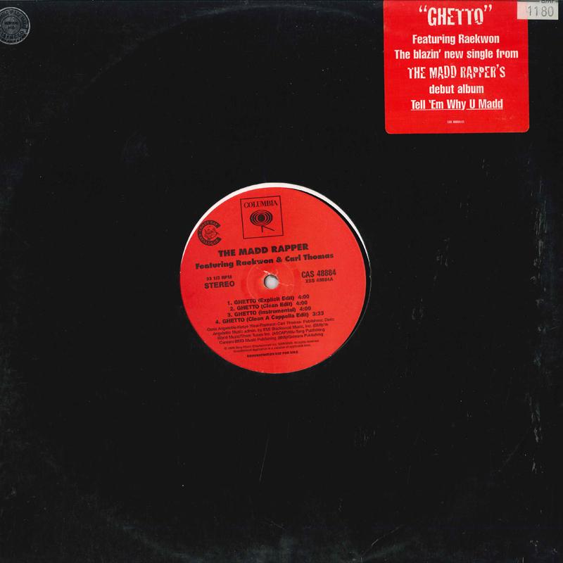 12inch Record MADD RAPPER - Ghetto / Whateva CAS48884 COLUMBIA 1999 US Rap & Hip-Hop/R&B Used
12inch Record MADD RAPPER - Ghetto / Whateva CAS48884 COLUMBIA 1999 US Rap & Hip-Hop/R&B Used