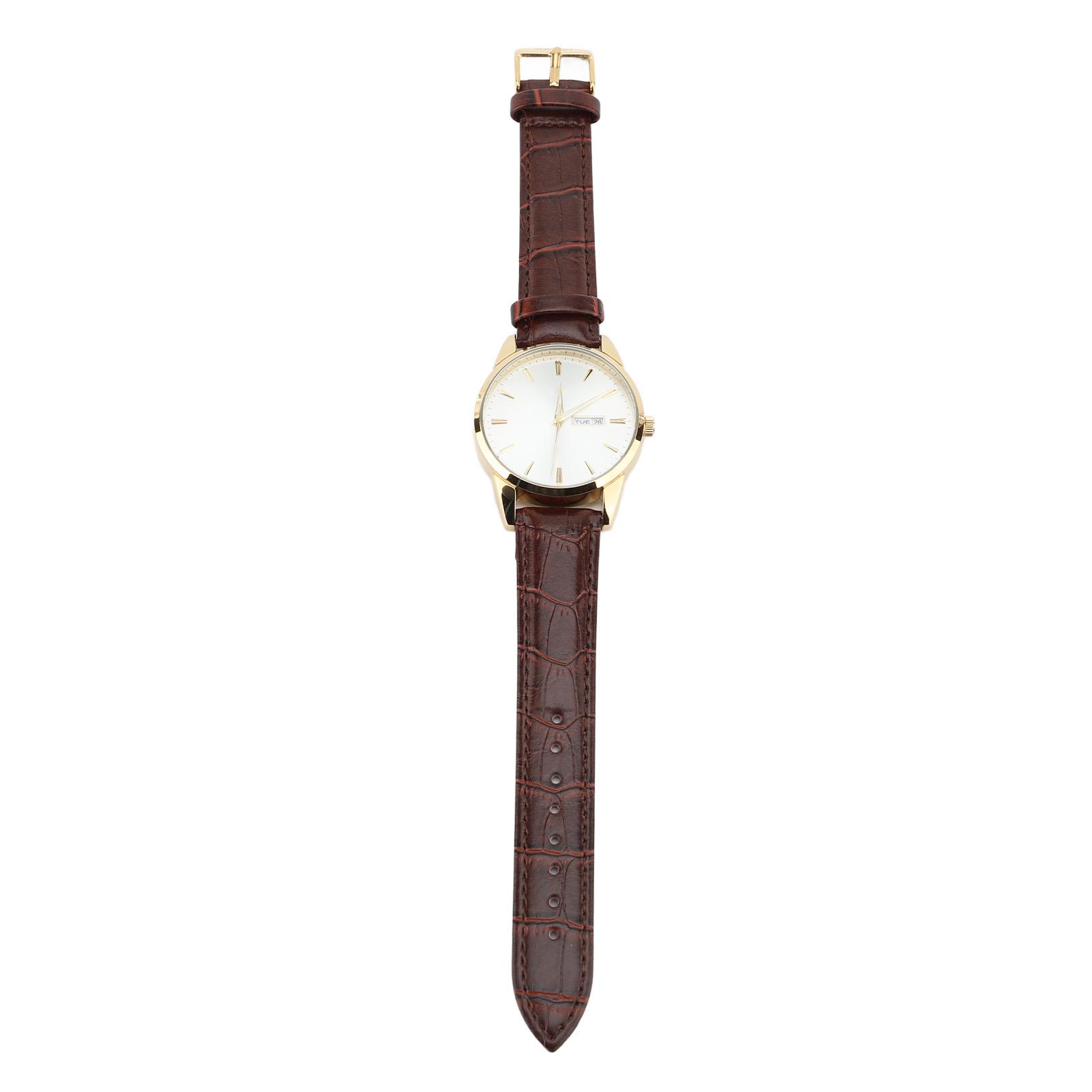 Men Luminous Quartz Watch Date Display 30m Water Proof PU Leather Strap Men Business Wristwatch чорний
Men Luminous Quartz Watch Date Display 30m Water Proof PU Leather Strap Men Business Wristwatch чорний