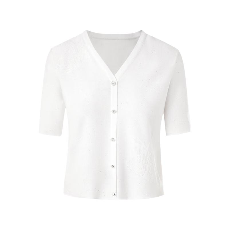 Lancy Butterfly Jacquard V-neck Knit Top L
Lancy Butterfly Jacquard V-neck Knit Top L