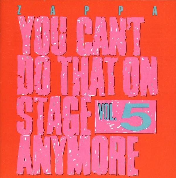 CD FRANK ZAPPA - You Can t Do That On Stage Anymore CDDZAP46 Zappa Records 1992 UK Rock Used
CD FRANK ZAPPA - You Can t Do That On Stage Anymore CDDZAP46 Zappa Records 1992 UK Rock Used