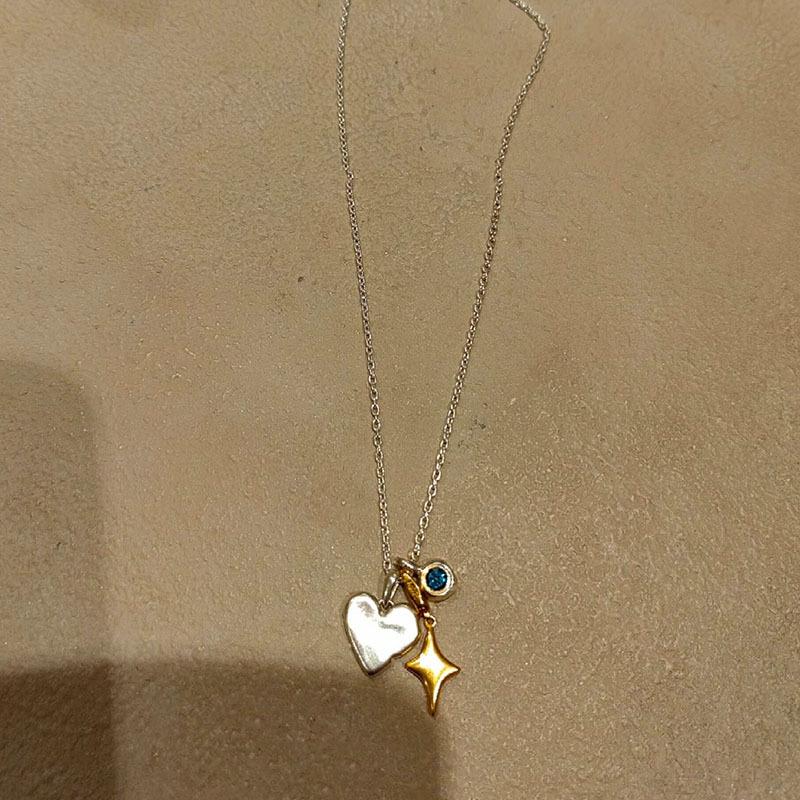 Original designer trendy frosted heart-shaped star necklace fashion inlaid blue-green small diamonds collar chain women jewelry 45cm синій
Original designer trendy frosted heart-shaped star necklace fashion inlaid blue-green small diamonds collar chain women jewelry 45cm синій