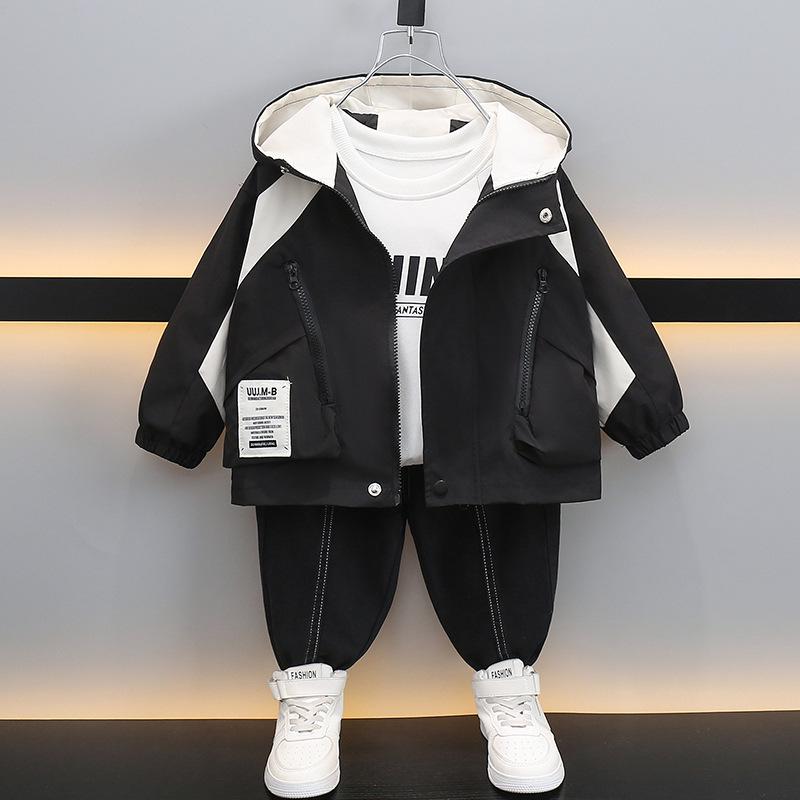 Boys Spring/Autumn Hooded Windbreaker 2025 - Stylish Children s Coat 90 cm чорний
Boys Spring/Autumn Hooded Windbreaker 2025 - Stylish Children s Coat 90 cm чорний