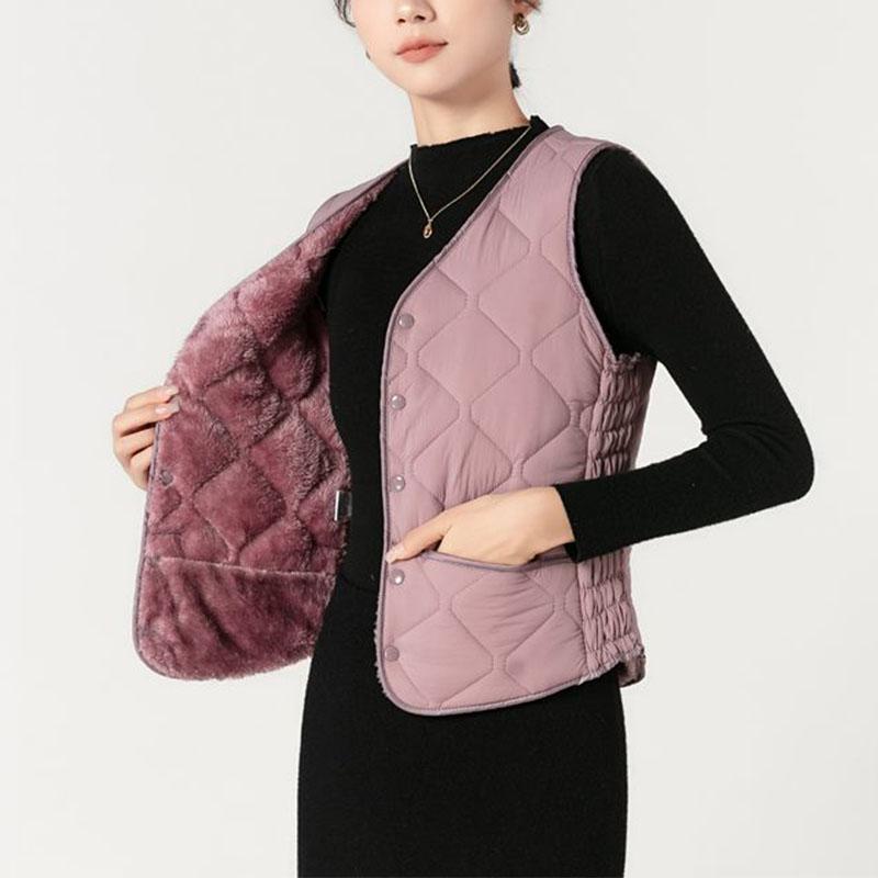 Осень Зима Женское Пальто Жилеты с Бархатной Подкладкой Круглый Вырез Однотонный На Пуговицах Карманы Простота Мода Короткий Свободный Без Рукавов Кардиган Топы 4XL фиолетовый
Осень Зима Женское Пальто Жилеты с Бархатной Подкладкой Круглый Вырез Однотонный На Пуговицах Карманы Простота Мода Короткий Свободный Без Рукавов Кардиган Топы 4XL фиолетовый