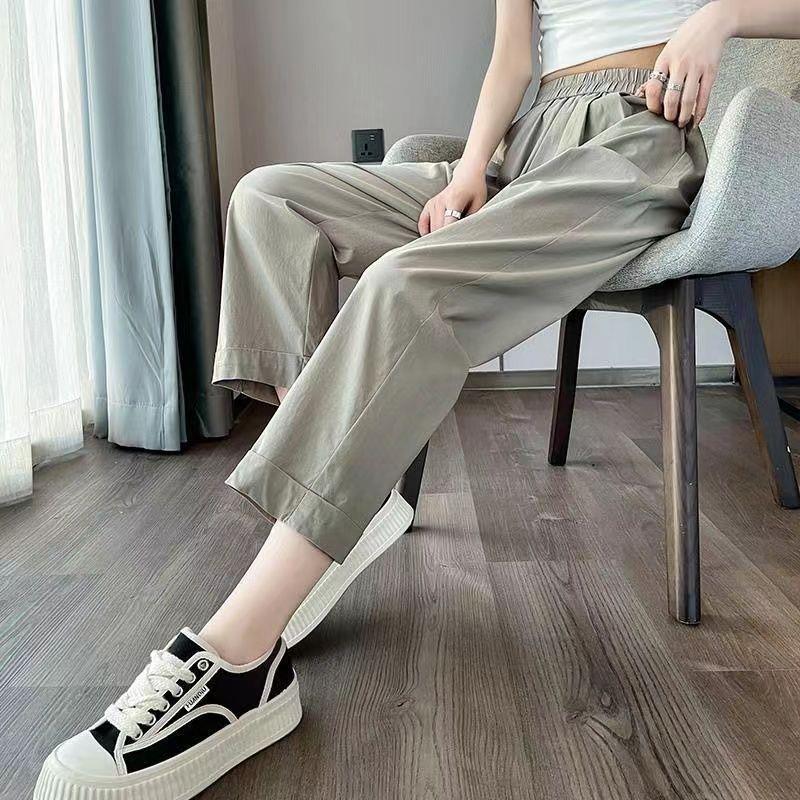 Women s High-Waist Quick-Dry Ice Silk Wide-Leg Pants with Sun Protection - Summer Slimming Workwear. M (95-105 jin) світло-зелений колір
Women s High-Waist Quick-Dry Ice Silk Wide-Leg Pants with Sun Protection - Summer Slimming Workwear. M (95-105 jin) світло-зелений колір