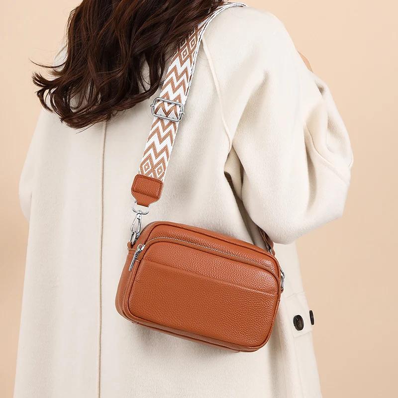 100% Genuine Leather Multilayer Crossbody Bag Cowhide Women Handbag Luxury Ladies Shoulder Sac Fashion Ladies Tote
100% Genuine Leather Multilayer Crossbody Bag Cowhide Women Handbag Luxury Ladies Shoulder Sac Fashion Ladies Tote