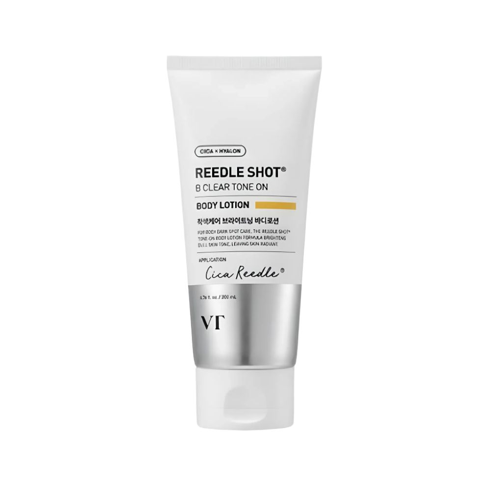 VT COSMETICS Reedle Shot B-Clear Tone-On Body Lotion 200ml Non-Sticky Tone-Up for Back Acne Marks
VT COSMETICS Reedle Shot B-Clear Tone-On Body Lotion 200ml Non-Sticky Tone-Up for Back Acne Marks