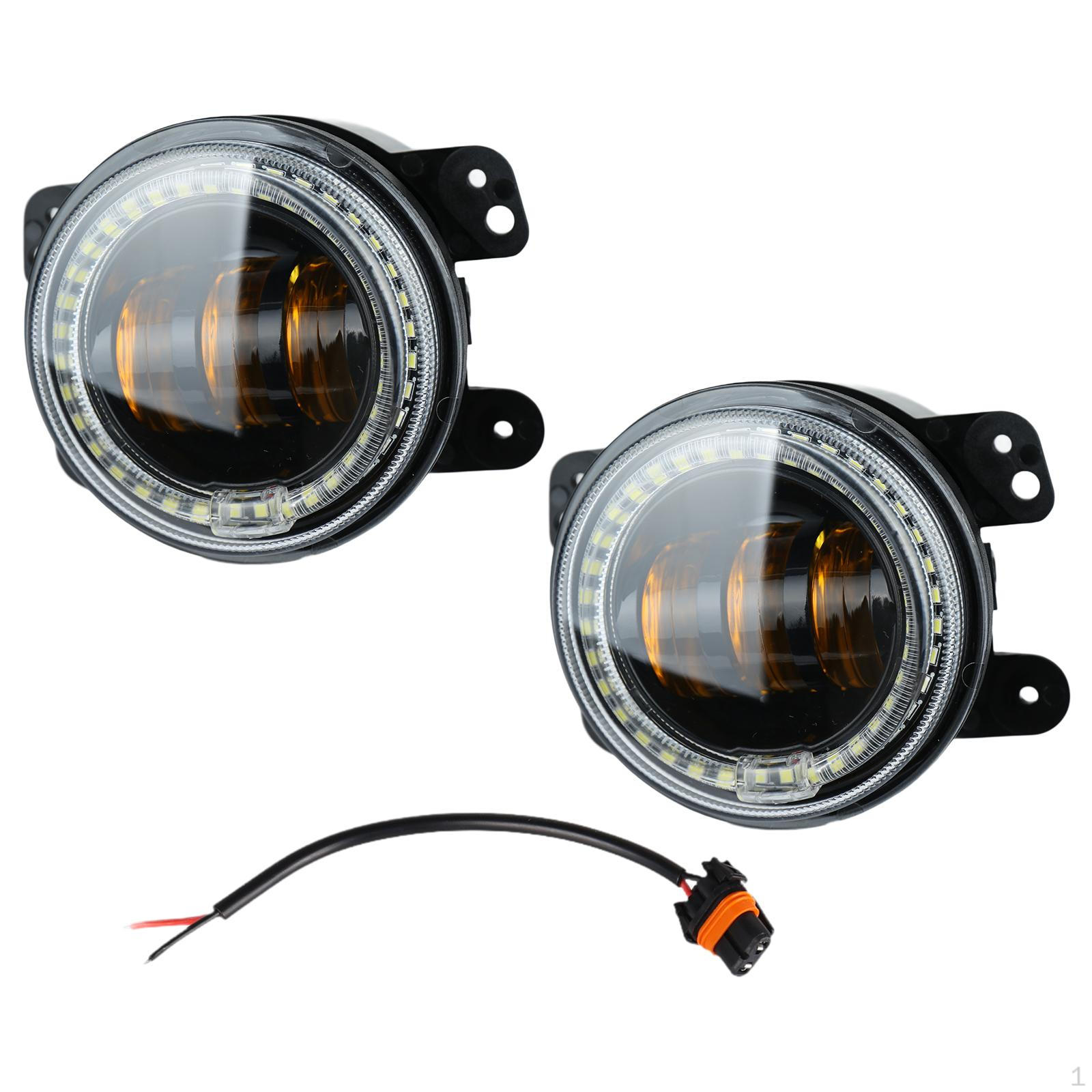 2 Pieces LED Fog Lights High Brightness 30W 6500K-7000K Accessories Convenient IP67 Waterproof Parts Yellow Light_White Light Circle
2 Pieces LED Fog Lights High Brightness 30W 6500K-7000K Accessories Convenient IP67 Waterproof Parts Yellow Light_White Light Circle